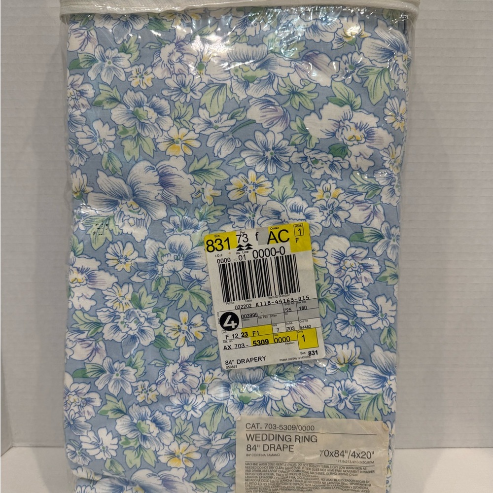 JCPenney “Wedding Ring” Curtain – 70" x 84" – Never used ~Cottagecore - Picture 5 of 5